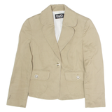 DOLCE & GABBANA Womens Blazer Waistcoat Brown XS