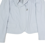 RED VALENTINO Womens Blazer Waistcoat Blue Wool S