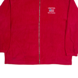 THE TOPS United We Stand Mens Fleece Jacket Red USA XL