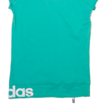 ADIDAS Womens T-Shirt Green UK 8
