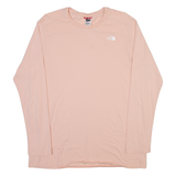 THE NORTH FACE Womens T-Shirt Pink Long Sleeve L