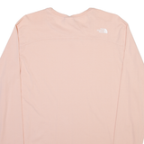 THE NORTH FACE Womens T-Shirt Pink Long Sleeve L