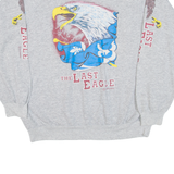 The Last Eagle Mens Sweatshirt Grey 90s USA L