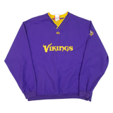 NFL Vikings Mens Sweatshirt Purple V-Neck USA M