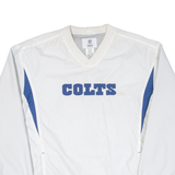 NFL Colts Mens Sweatshirt White V-Neck USA L
