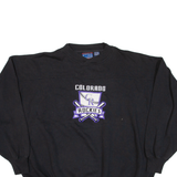 Colorado Rockies Mens Sweatshirt Black V-Neck USA XL