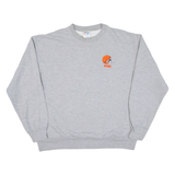 MAJESTIC Browns Mens Sweatshirt Grey 90s USA XL