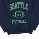 Seattle Football Mens Sweatshirt Blue USA S
