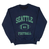 Seattle Football Mens Sweatshirt Blue USA S