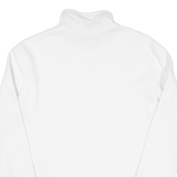 FILA Womens Sweatshirt White 1/4 Zip S