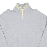 LEVI'S Womens Sweatshirt Grey 1/4 Zip S