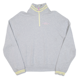 LEVI'S Womens Sweatshirt Grey 1/4 Zip S