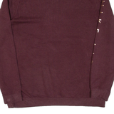 NIKE Cropped Womens Sweatshirt Maroon 1/4 Zip M