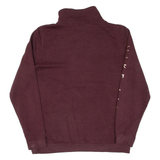 NIKE Cropped Womens Sweatshirt Maroon 1/4 Zip M