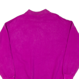 TRAVAUX Minnie Mouse Womens Sweatshirt Purple Collared 90s L