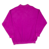TRAVAUX Minnie Mouse Womens Sweatshirt Purple Collared 90s L