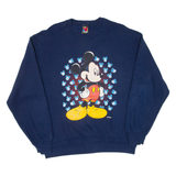MICKEY UNLIMITED Mickey Mouse Womens Sweatshirt Blue L
