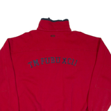 FUBU Mens Sweatshirt Blue 1/4 Zip 2XL