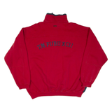 FUBU Mens Sweatshirt Blue 1/4 Zip 2XL