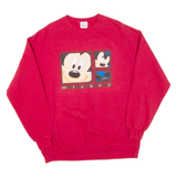 DISNEY Mickey Mens Sweatshirt Red L