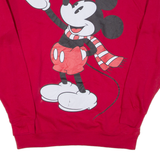 DISNEY Mickey Mouse Womens Sweatshirt Red S