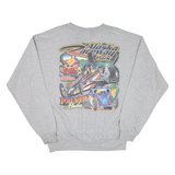 HAINES Alaska Raceway Park Mens Sweatshirt Grey USA L