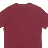 LEVI'S Mens T-Shirt Maroon Crew Neck S