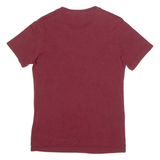 LEVI'S Mens T-Shirt Maroon Crew Neck S