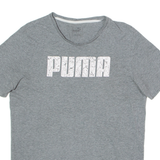 PUMA Mens T-Shirt Grey Crew Neck M