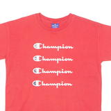 CHAMPION Mens T-Shirt Red Crew Neck XS