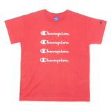 CHAMPION Mens T-Shirt Red Crew Neck XS