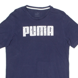 PUMA Mens T-Shirt Blue Crew Neck M