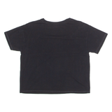 CHAMPION Womens T-Shirt Black Crew Neck S