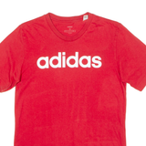 ADIDAS Mens T-Shirt Red Crew Neck S