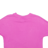 NIKE Womens T-Shirt Pink Crew Neck S