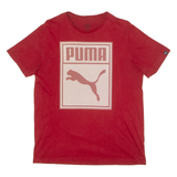 PUMA Mens T-Shirt Red Crew Neck L