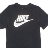 NIKE Mens T-Shirt Black Crew Neck S