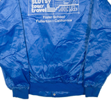 CARDINAL Mens Bomber Jacket Blue Nylon USA L