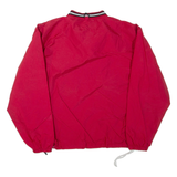 HOLLOWAY Nebraska Mens Pullover Jacket Red Nylon USA L