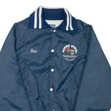 HOLLOWAY Mens Bomber Jacket Blue Nylon USA XL