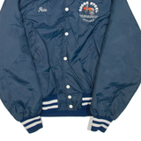 HOLLOWAY Mens Bomber Jacket Blue Nylon USA XL