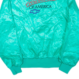WEST ARK Heartbeat Of America Mens Bomber Jacket Green Nylon USA S