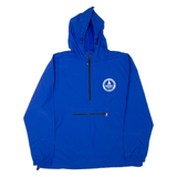 CHARLES RIVER APPAREL Mens Anorak Jacket Blue USA Hooded XL