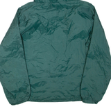 CHARLES RIVER APPAREL Basketball Mens Pullover Jacket Green Nylon Hooded L