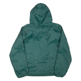 CHARLES RIVER APPAREL Basketball Mens Pullover Jacket Green Nylon Hooded L