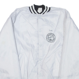 Frankfort Mens Bomber Jacket Grey Nylon USA XL