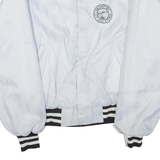 Frankfort Mens Bomber Jacket Grey Nylon USA XL