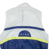 NIKE Womens Gilet Grey Nylon Colourblock L