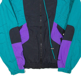HEAD SPORTSWEAR Mens Track Jacket Blue Nylon Colourblock L