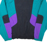 HEAD SPORTSWEAR Mens Track Jacket Blue Nylon Colourblock L